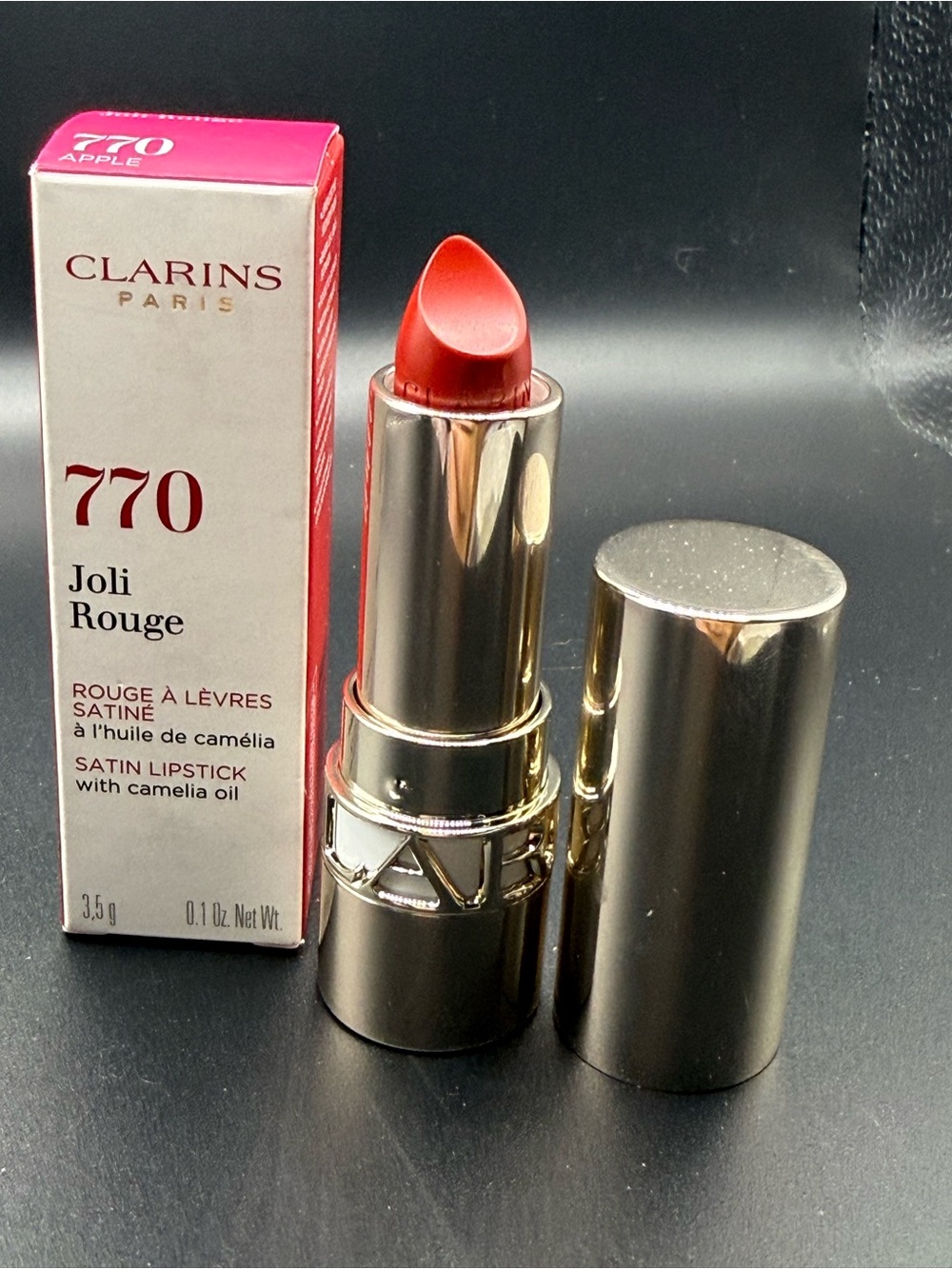 Clarins Joli Rouge Satin Lipstick 770 Apple - Red Satin Finish